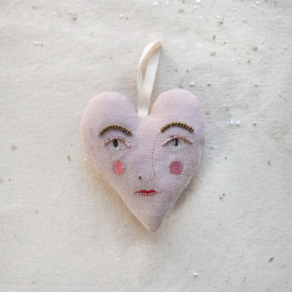 Felted Heart Ornaments