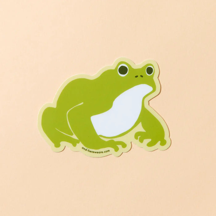 Toad Nature Vinyl Sticker by And Here We Are