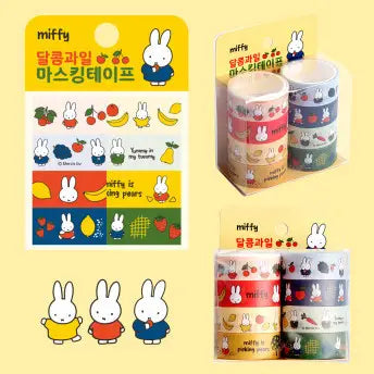 Miffy Sweet Fruit Deco Washi Tape 8Pcs Set by K-Wonderland