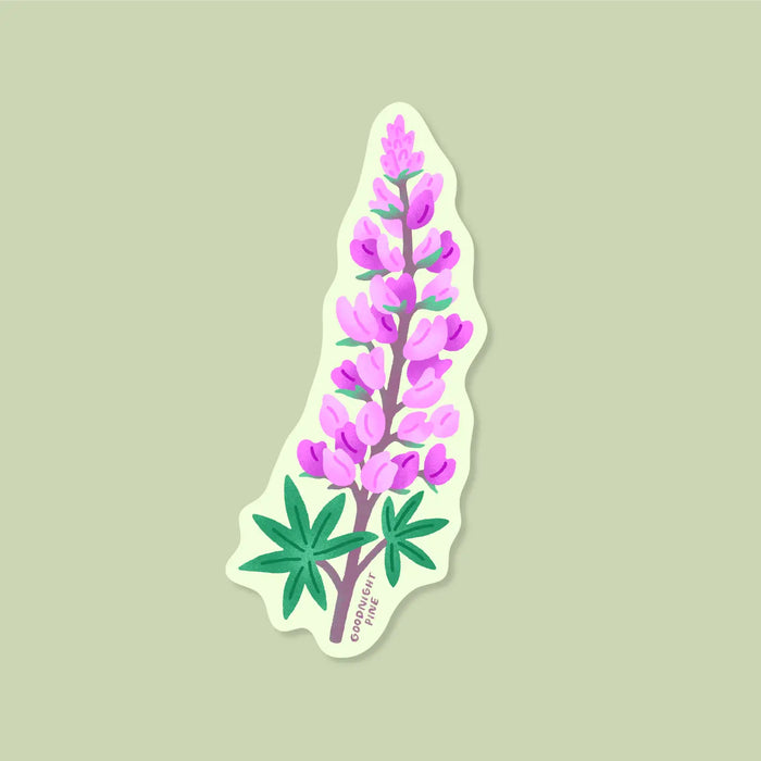 Lupine Sticker by Goodnight Pine