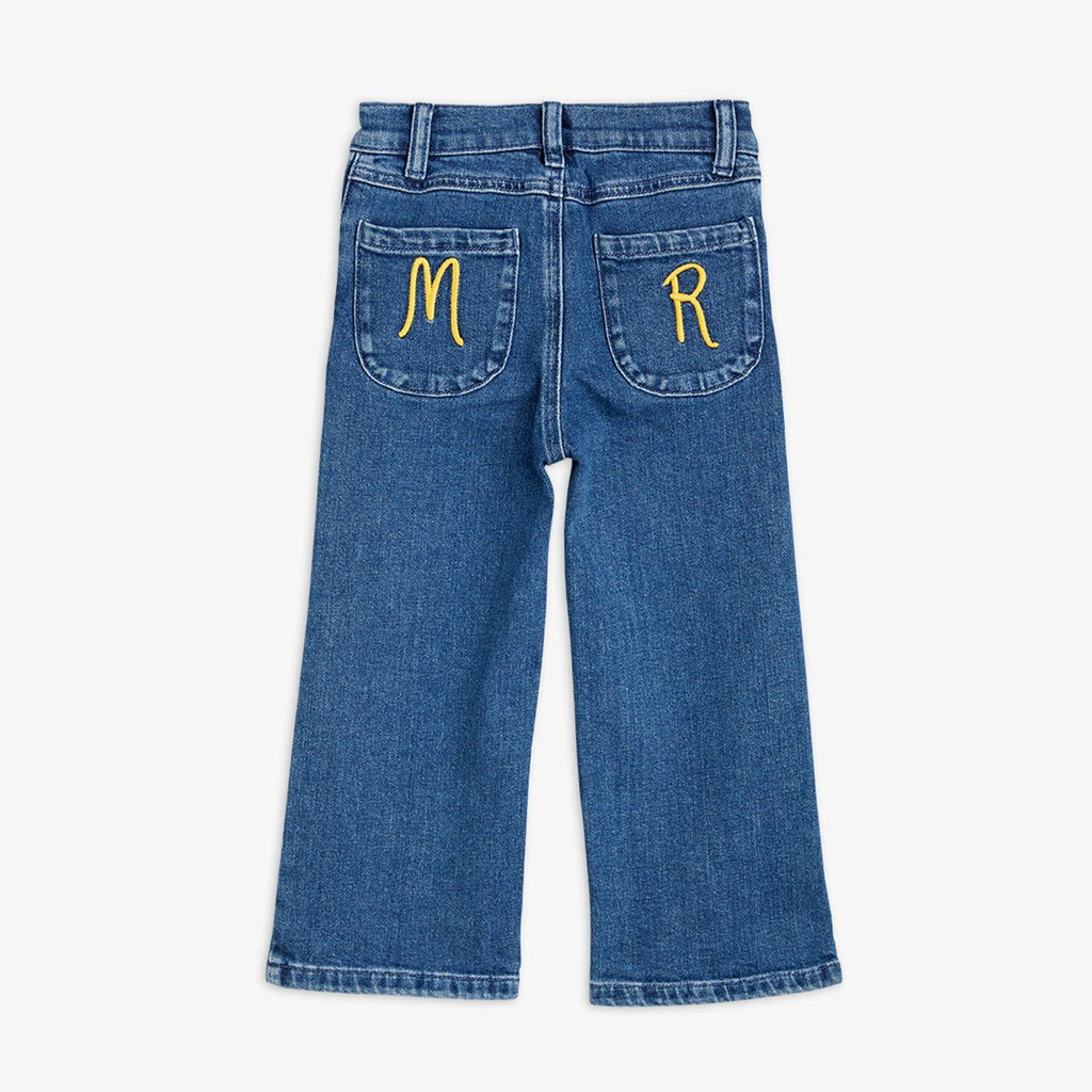 Wide Denim Jeans by Mini Rodini