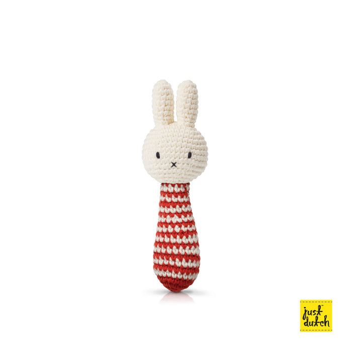 Miffy Baby Rattle in Red by Just Dutch