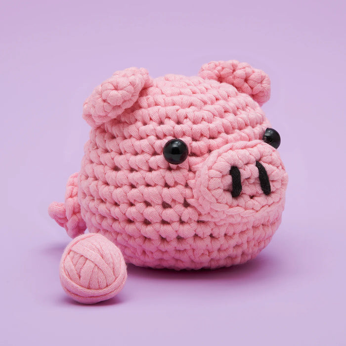 Bacon The Pig Beginner Crochet Kit by The Woobles