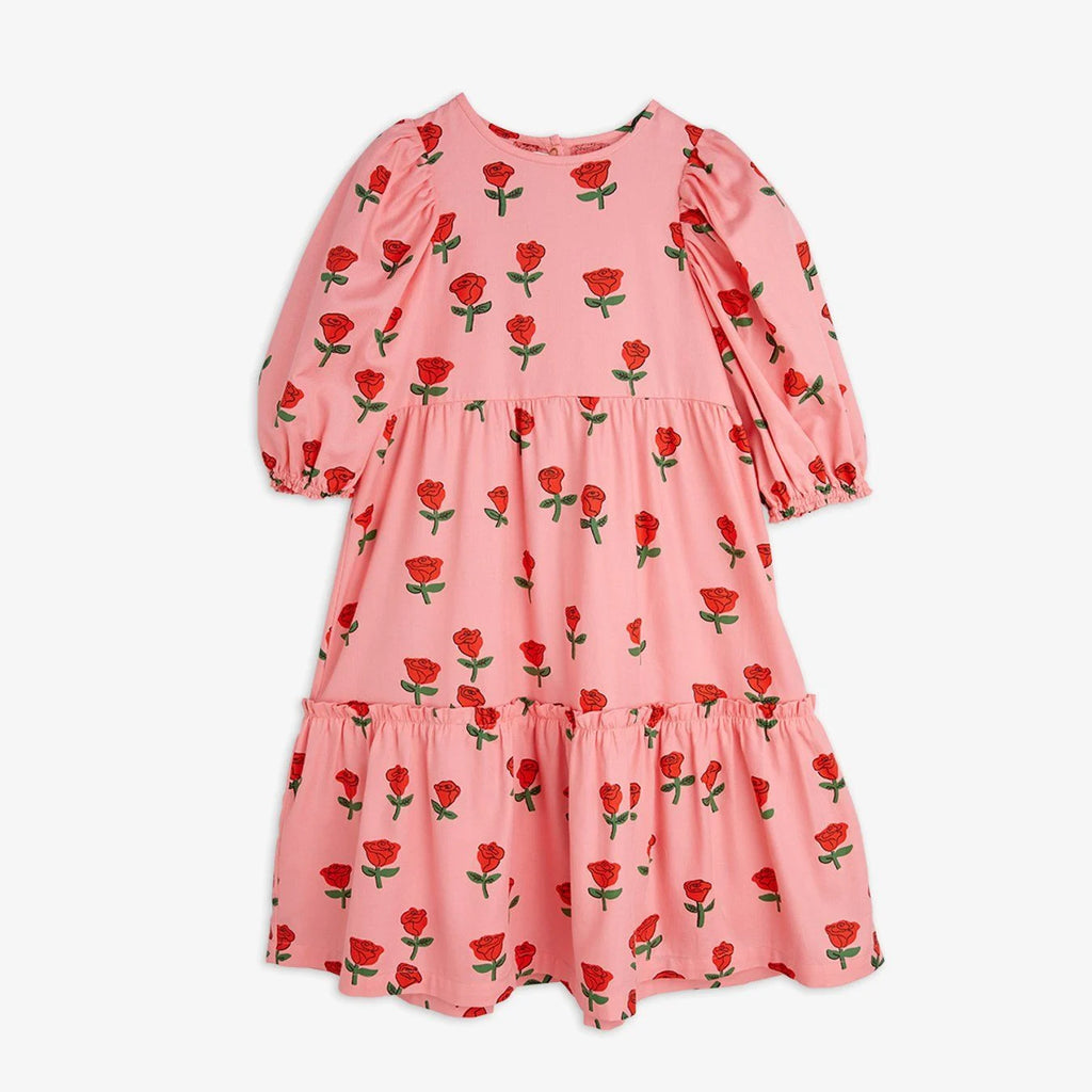 Roses Woven Dress by Mini Rodini