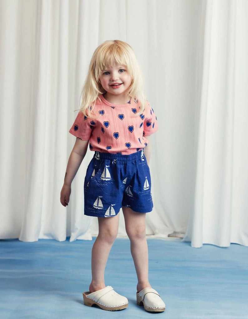 Sailing Boats Woven Shorts by Mini Rodini