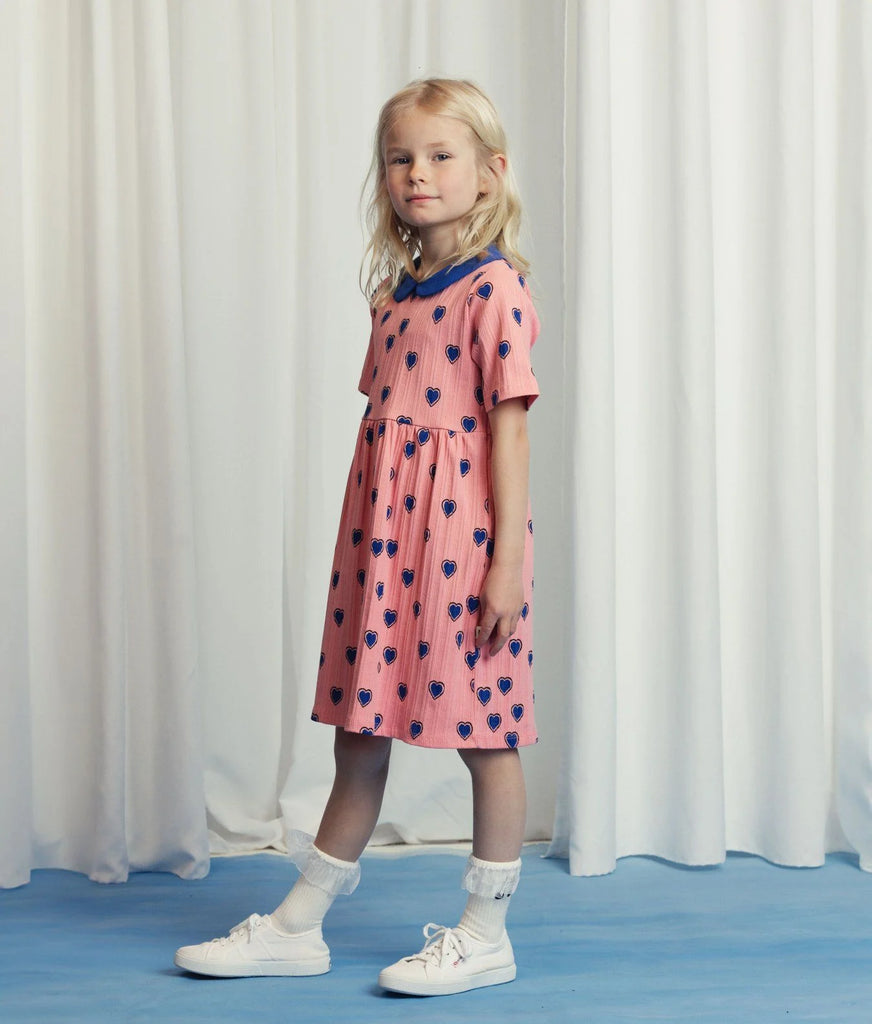 Outlined Heart Dress by Mini Rodini