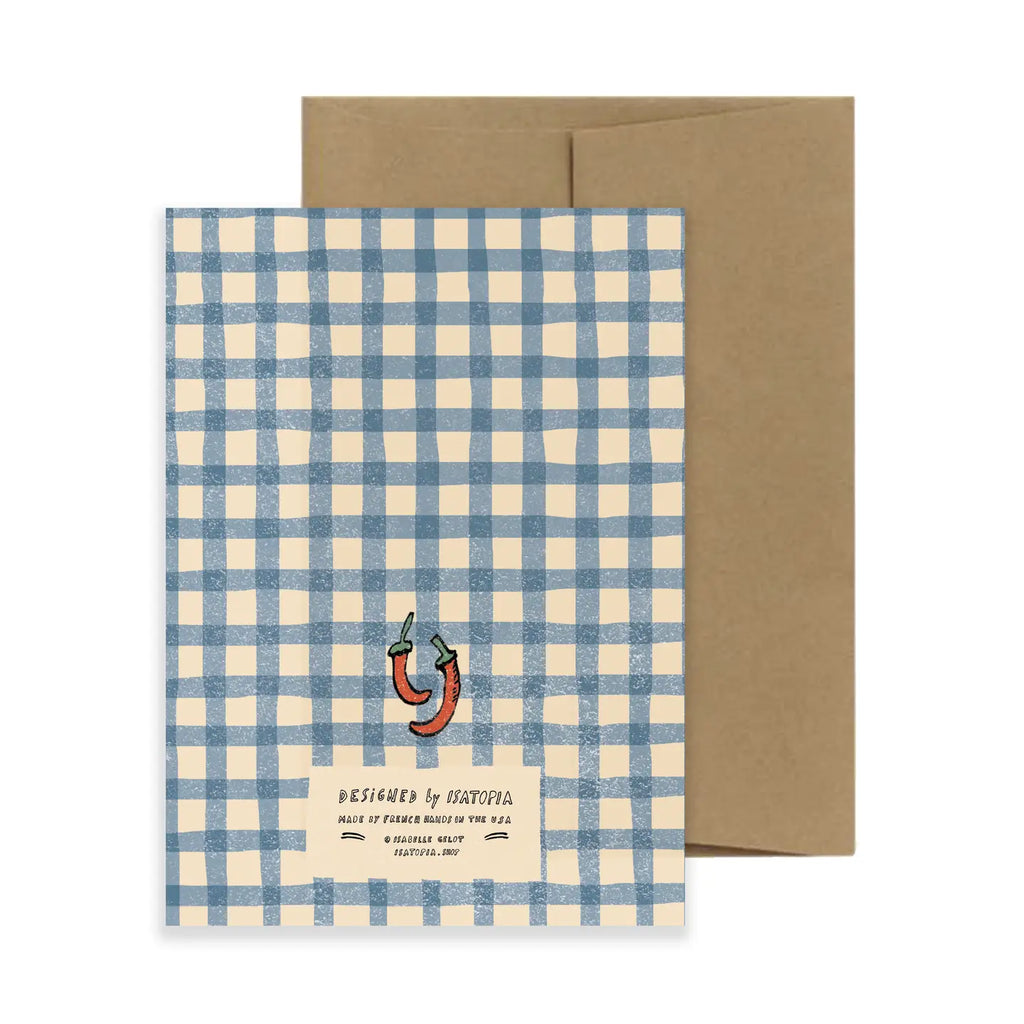 Legumes/Veggie Gingham Card by Isatopia