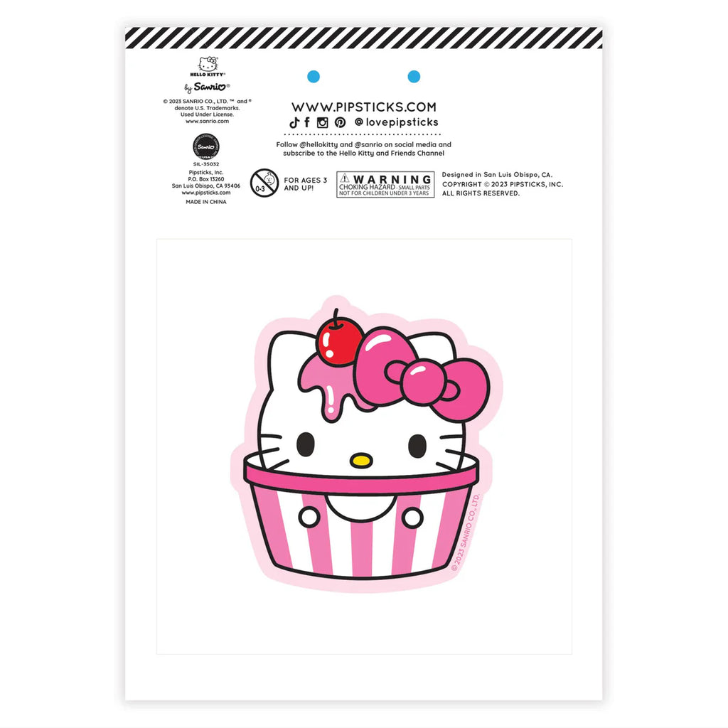 Hello Kitty Milk Cart Scratch 'n Sniff (2ct) Stickers by Pipsticks