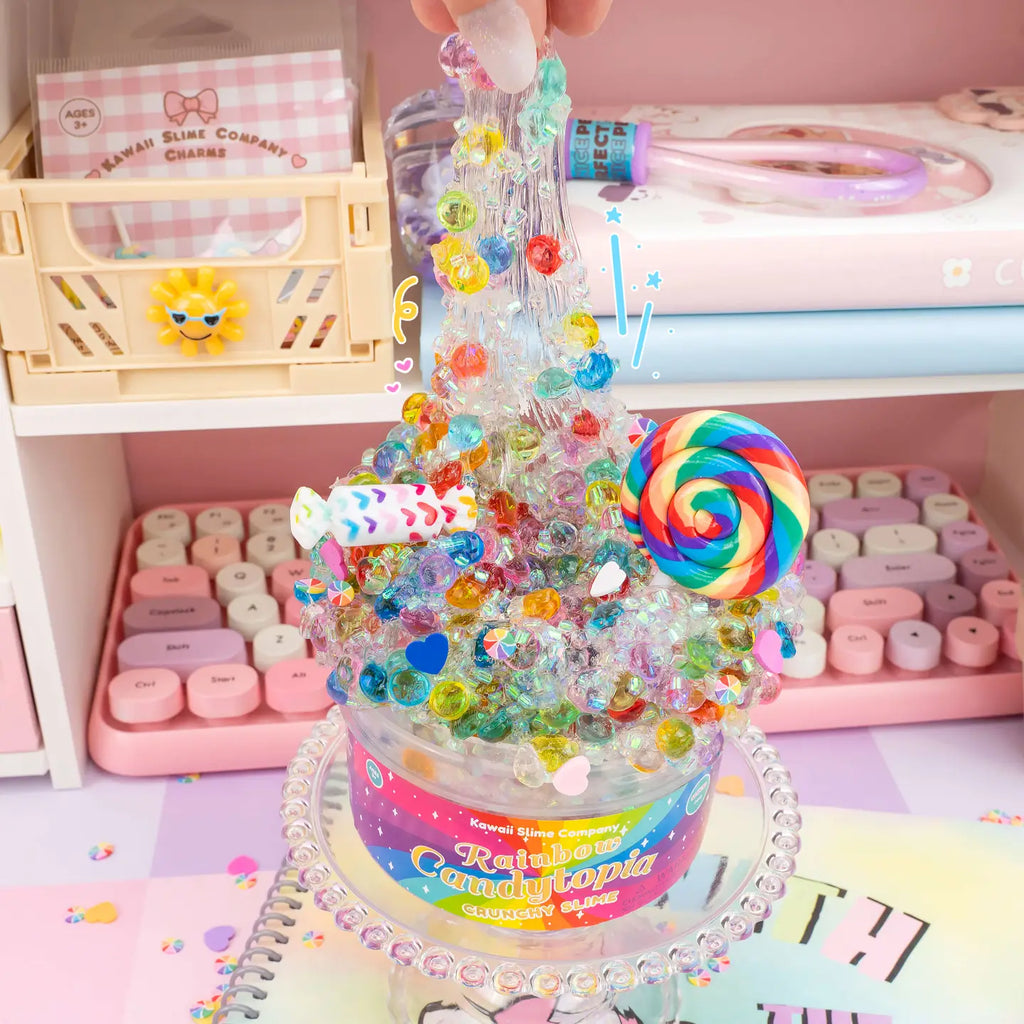 Rainbow Candytopia Crunchy Slime by The Kawaii Company