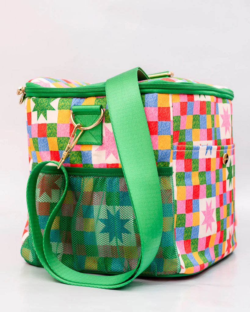 Checker Stars Cooler Bag by ban.dō