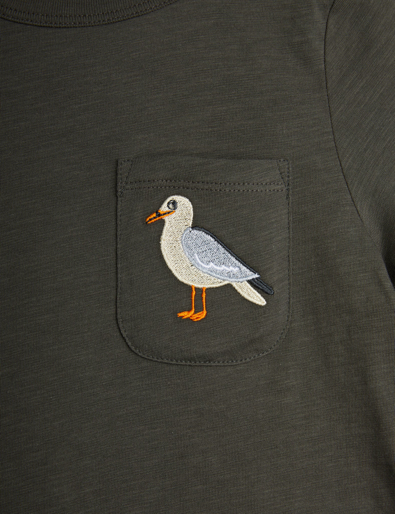 Seagull Pocket T-Shirt by Mini Rodini