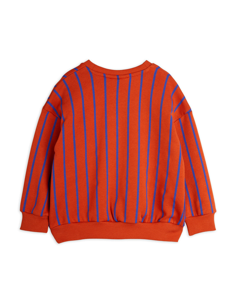 Red and Blue Striped Sweatshirt by Mini Rodini