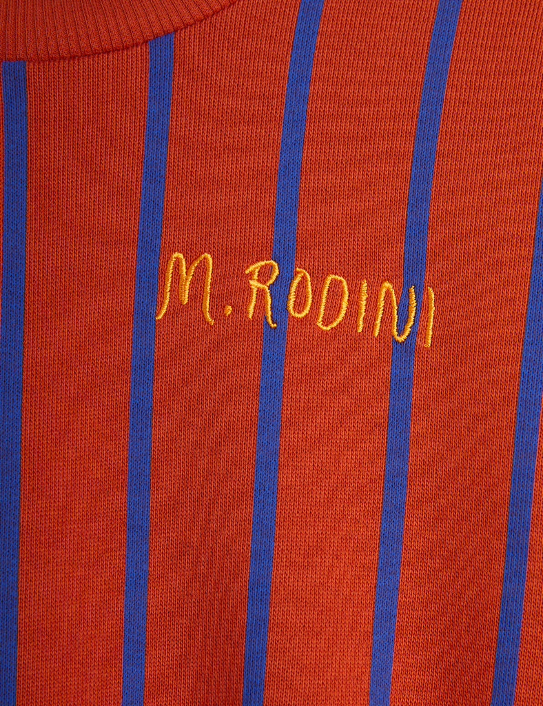 Red and Blue Striped Sweatshirt by Mini Rodini