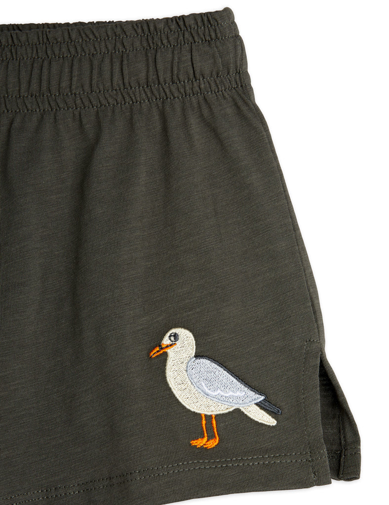 Seagull Embroidered Shorts by Mini Rodini