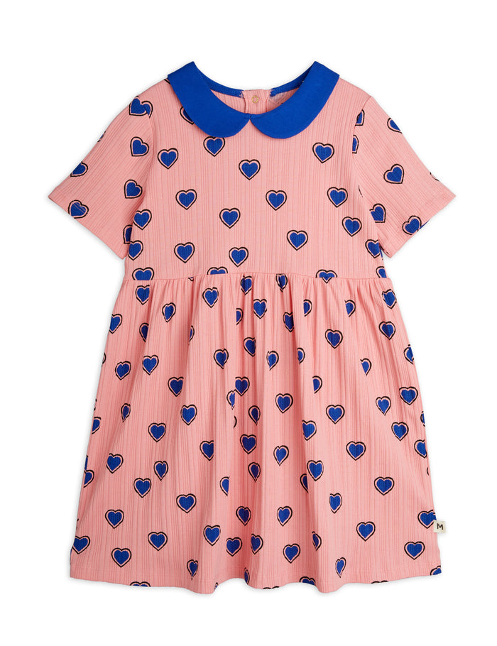 Outlined Heart Dress by Mini Rodini