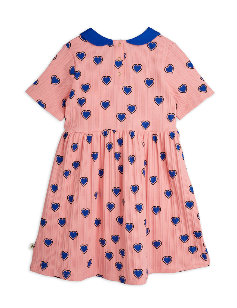 Outlined Heart Dress by Mini Rodini