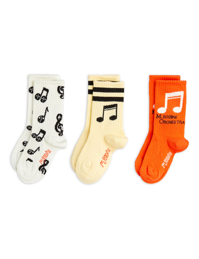 Note 3-Pack Socks by Mini Rodini