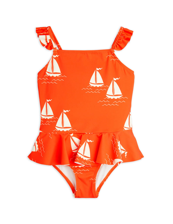 Sailing Boats Skirt Swimsuit by Mini Rodini