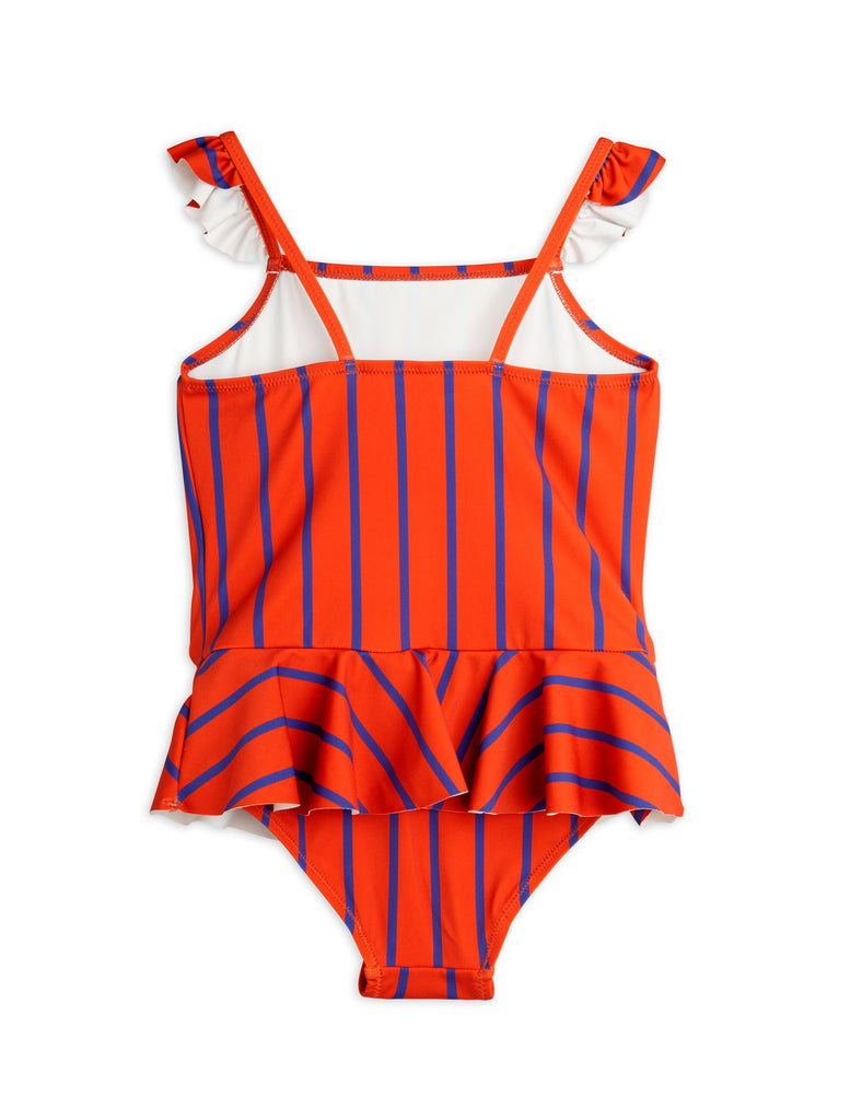 Vertical Stripe Skirt Swimsuit by Mini Rodini