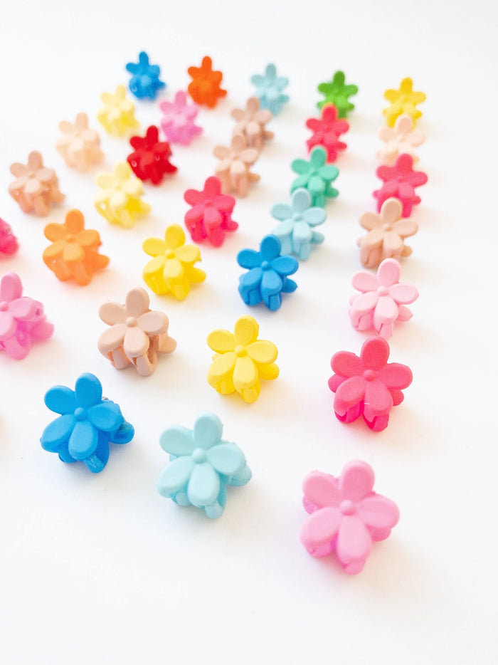 Mini Flower Hair Clips - 36 Pack by Eggy Cakes