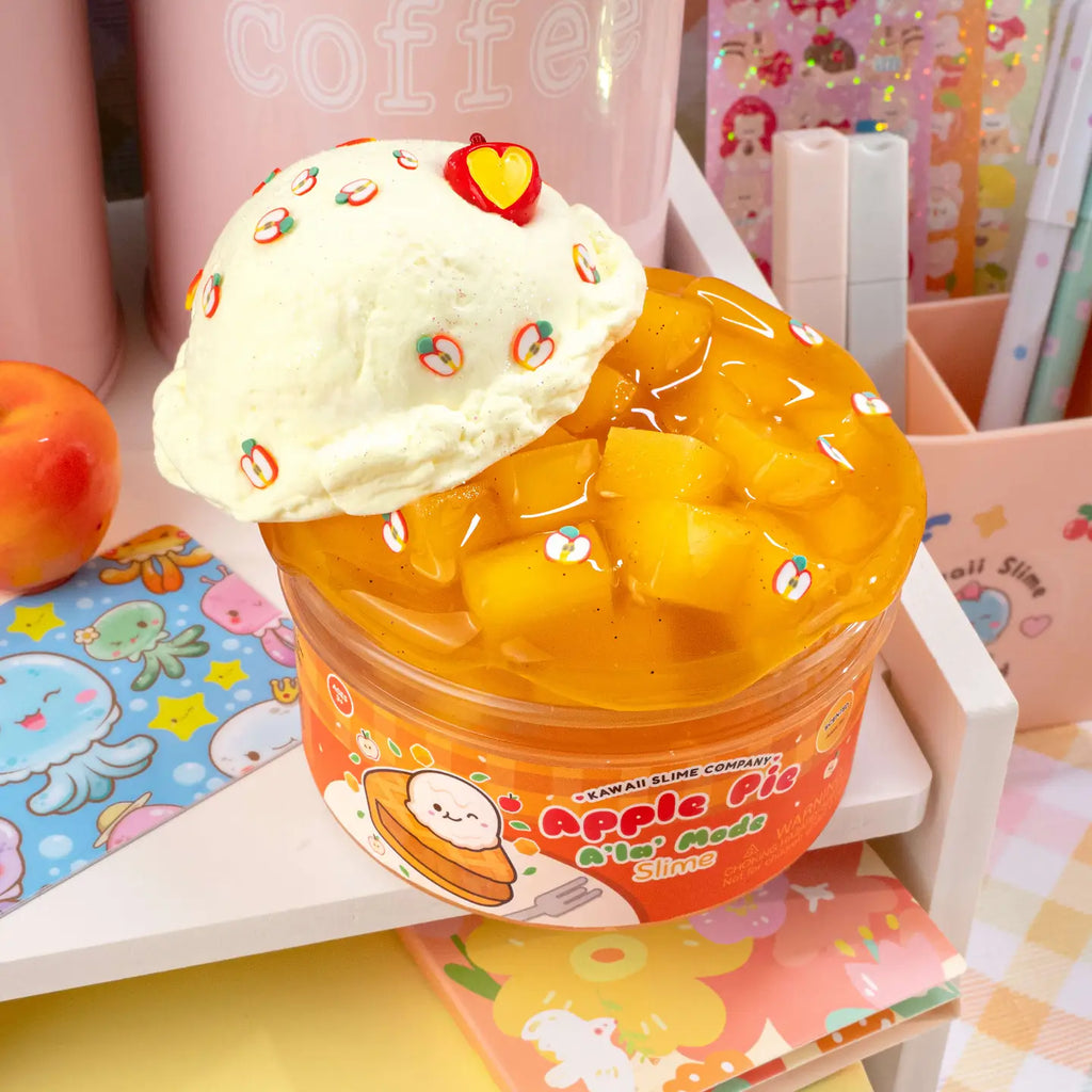 Apple Pie À La Mode Jelly Cube Slime by The Kawaii Company