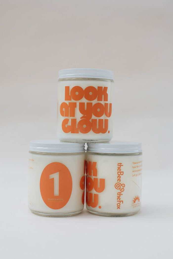 SALE Look At You Glow No.1 - Sandalwood Candle by The Bee & The Fox