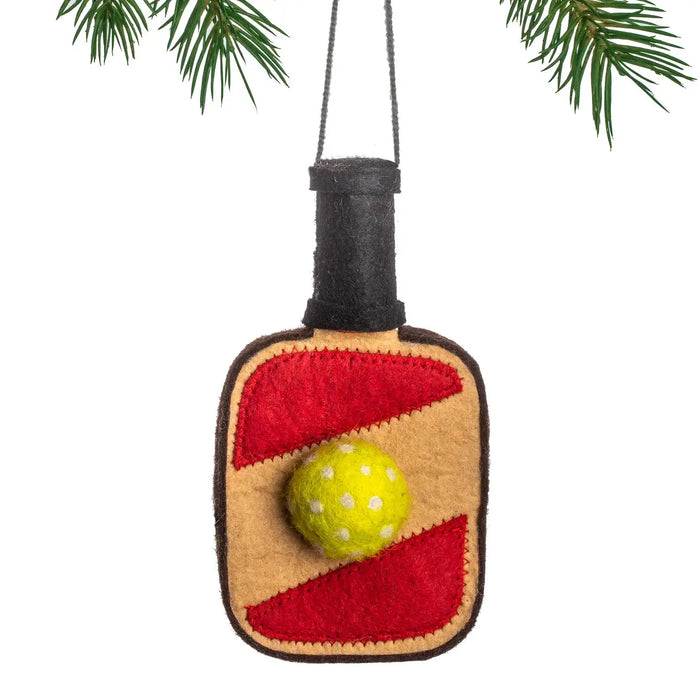 SALE Pickleball Ornament by Silk Road Bazaar