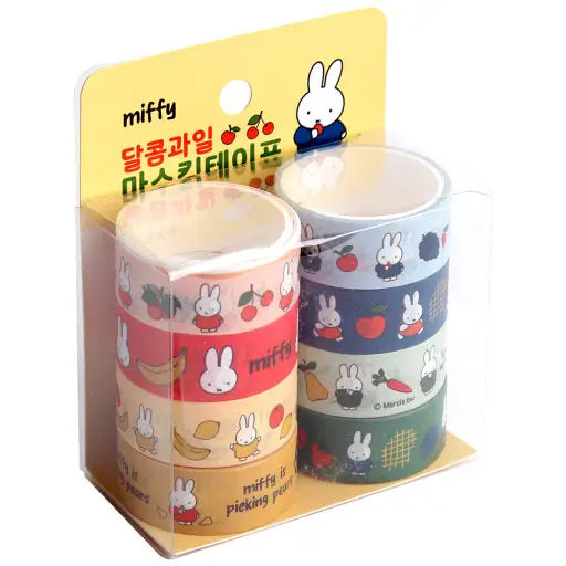 Miffy Sweet Fruit Deco Washi Tape 8Pcs Set by K-Wonderland