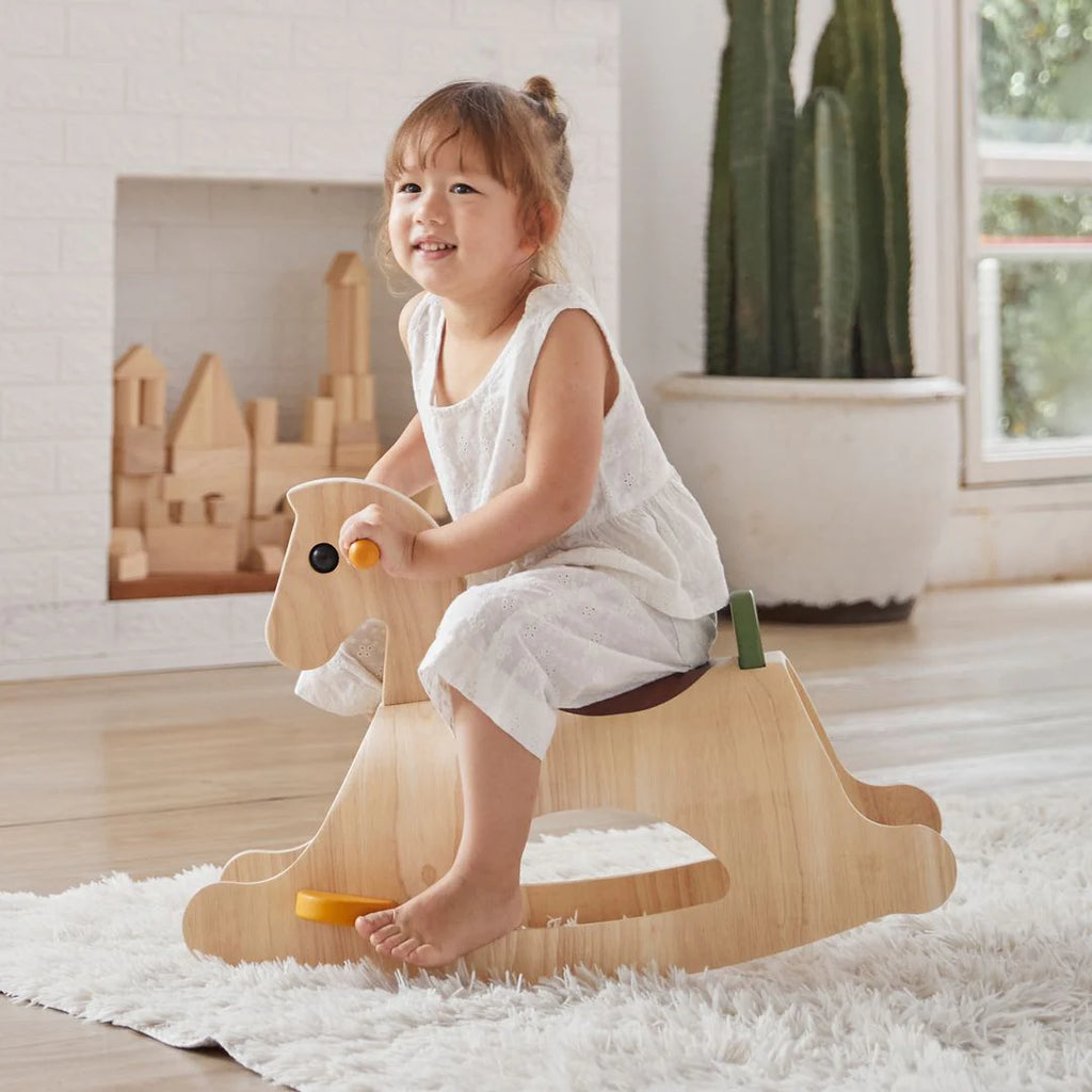 Modern Rustic Rocking Palomino by Plan Toys