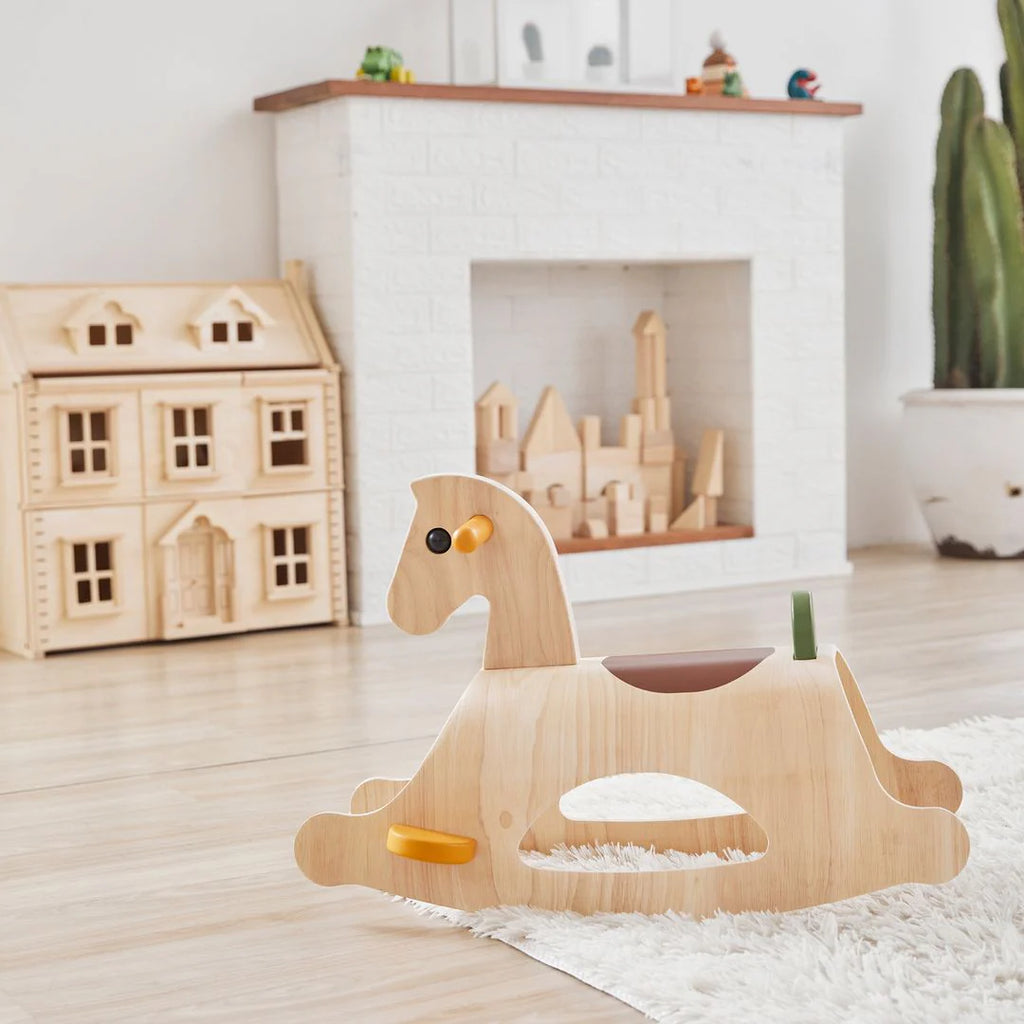 Modern Rustic Rocking Palomino by Plan Toys