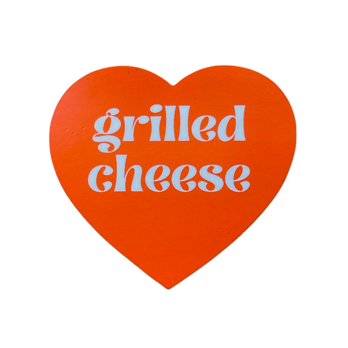 Grilled Cheese Heart Sticker by The Silver Spider