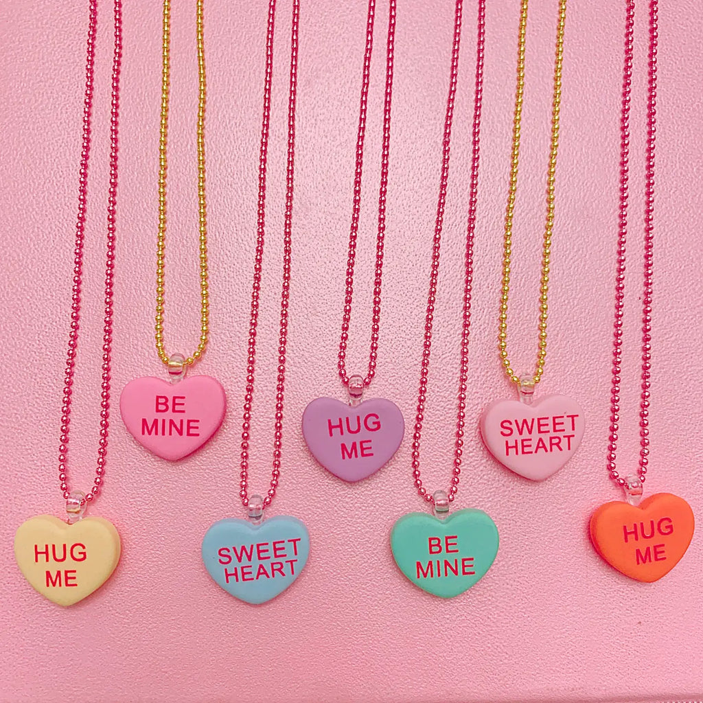 Candy Conversation Hearts Necklace by Pop Cutie