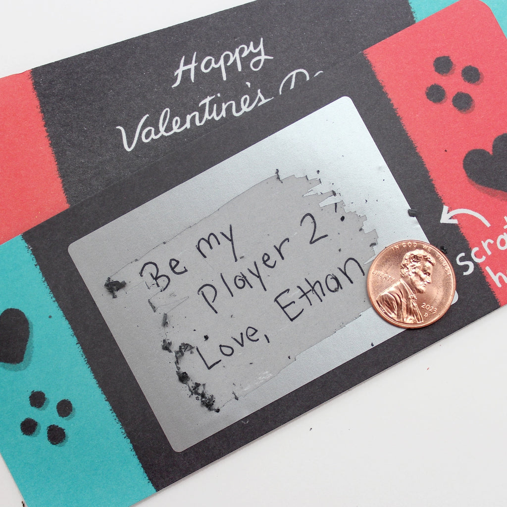 Game On Scratch-off Valentines – Inklings Paperie