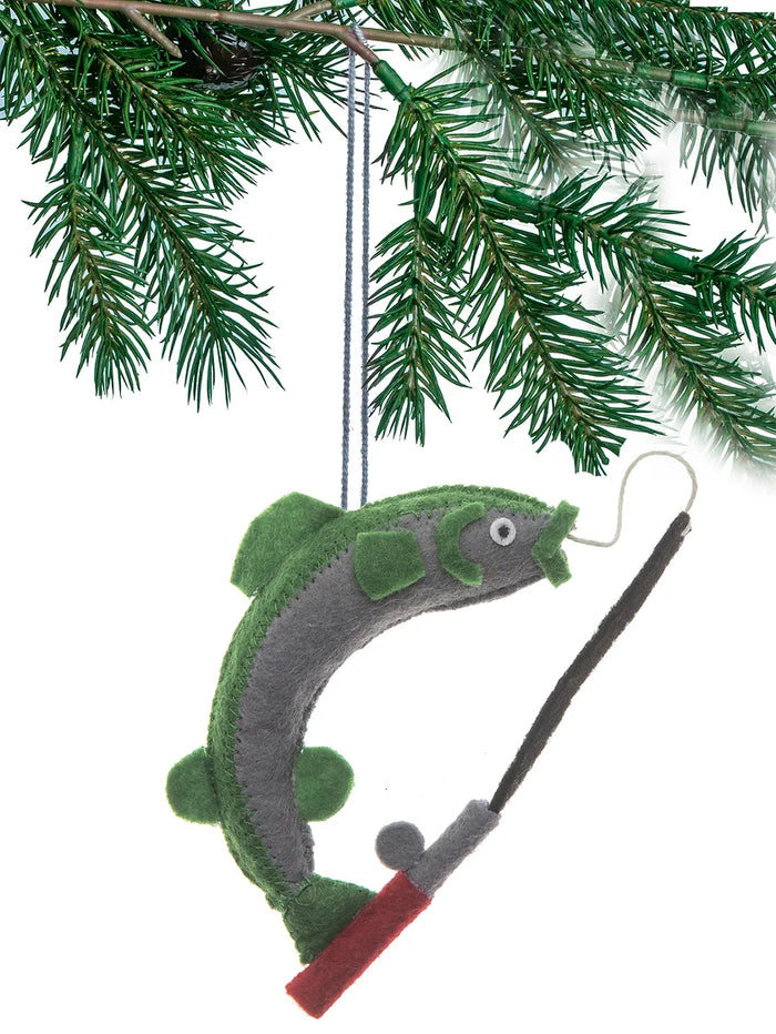 Fishing Rod Ornament by Silk Road Bazaar