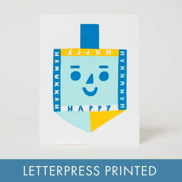 Happy Hanukkah Dreidel Card By Suzy Ultman