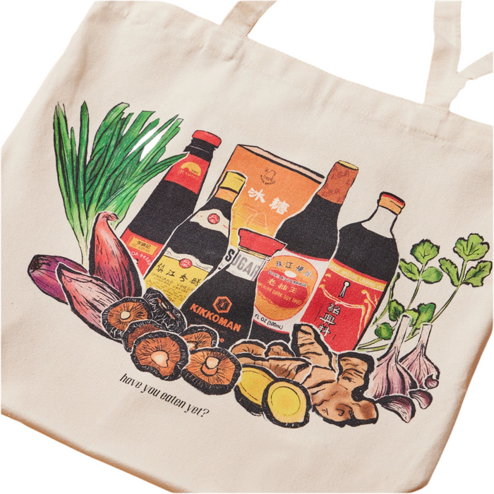 Asian Sauces Tote Bag by Menmin Made