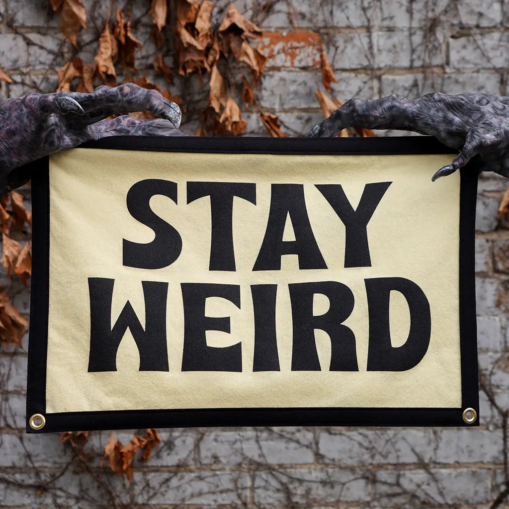 Stay Weird Camp Flag by Oxford Pennant