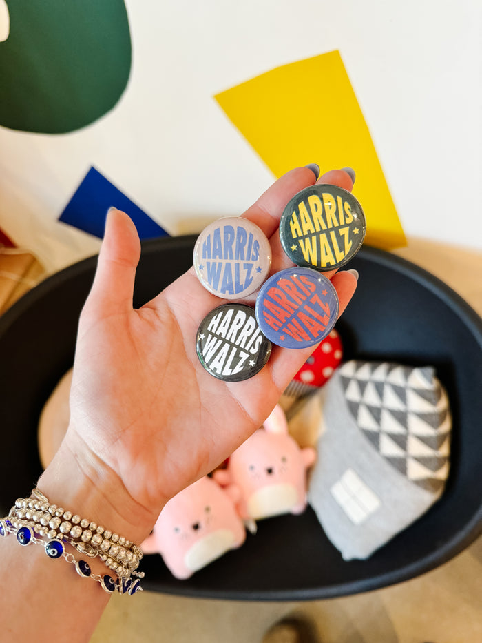 Harris Walz Button Set by Mochi Kids