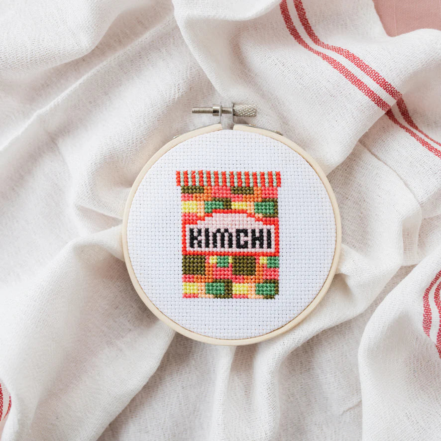 Kimchi Cross Stitch Kit by Cotton Clara