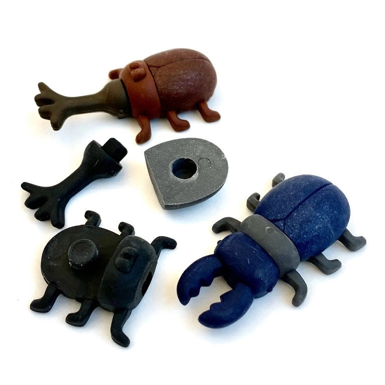 Bug Hunt Eraser Set by Iwako