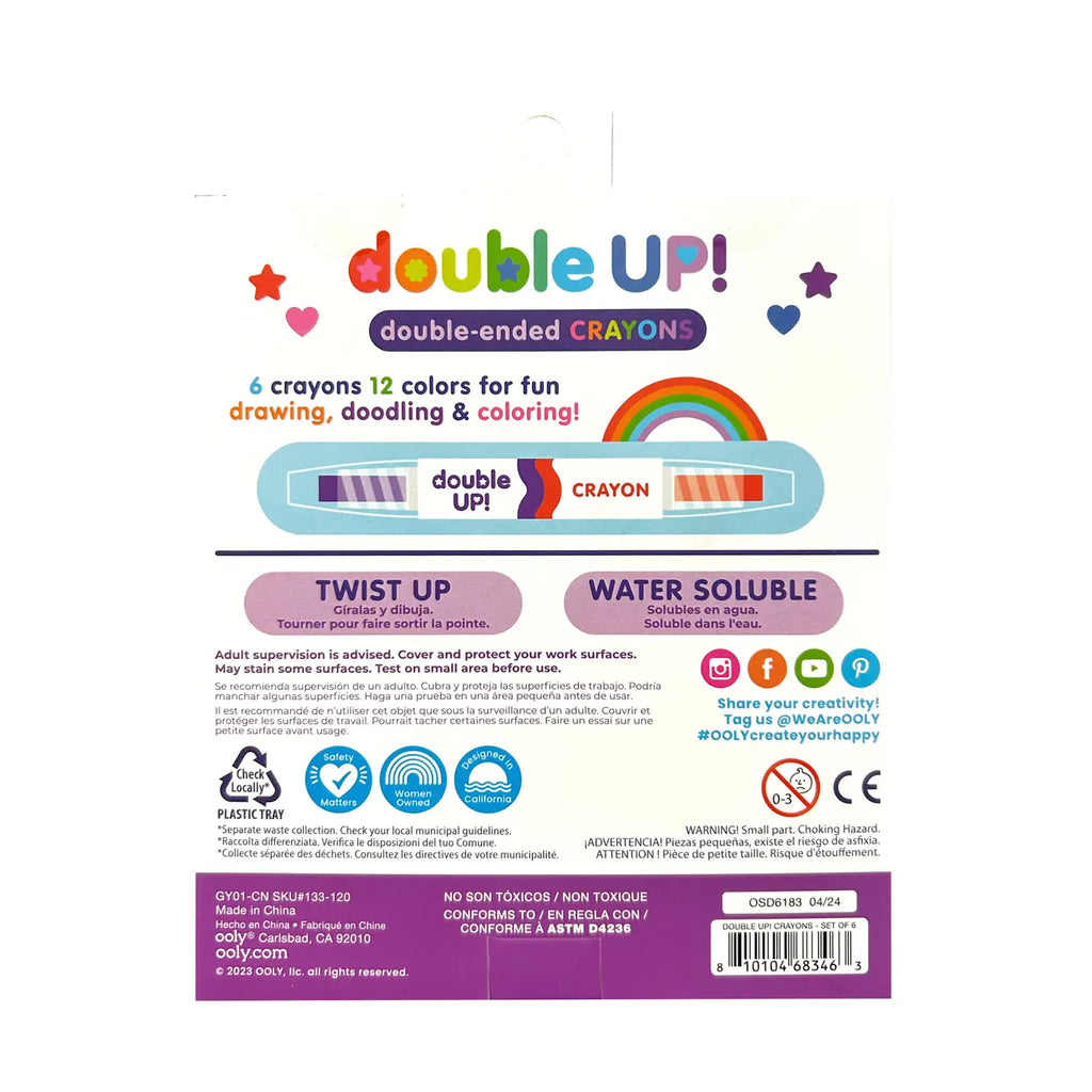 Double Up! Double-Ended Crayons by Ooly