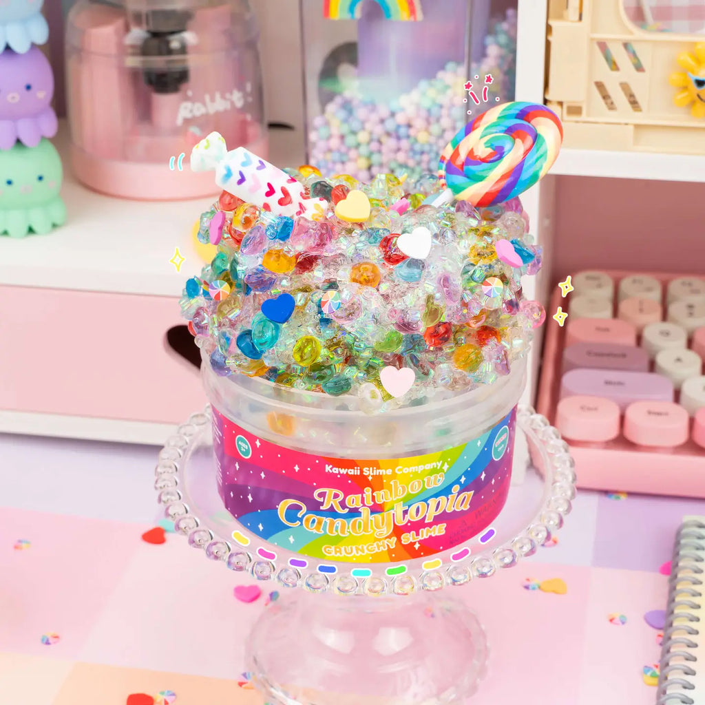 Rainbow Candytopia Crunchy Slime by The Kawaii Company