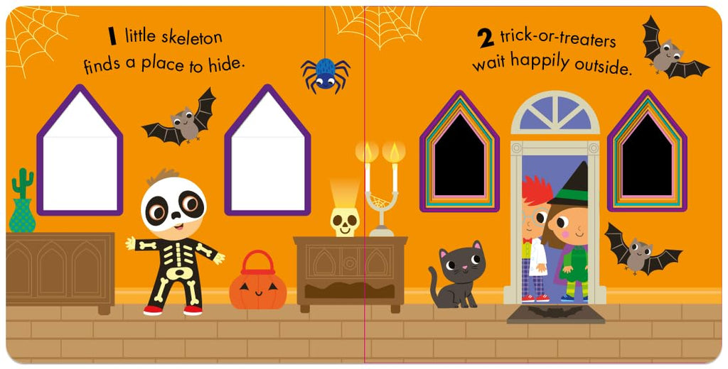 SALE Halloween: A Peek-Through Halloween Book of Counting by Tiger Tales