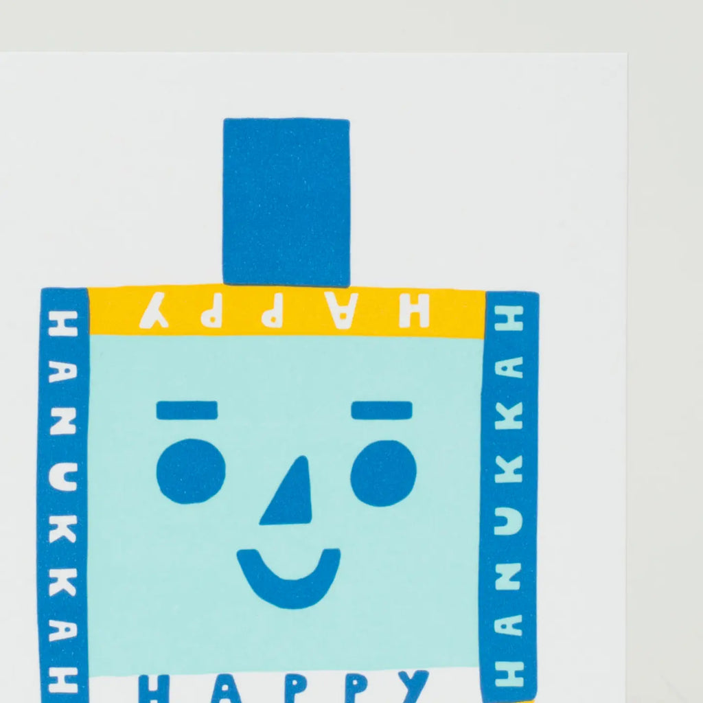 Happy Hanukkah Dreidel Card By Suzy Ultman