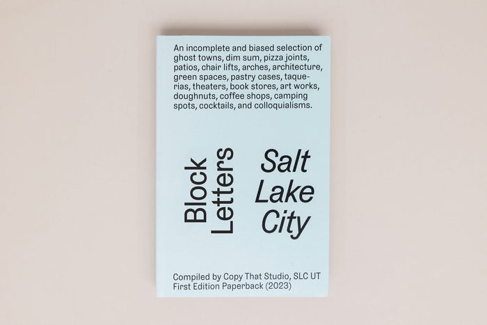 Block Letters Salt Lake City by Copy That Studio