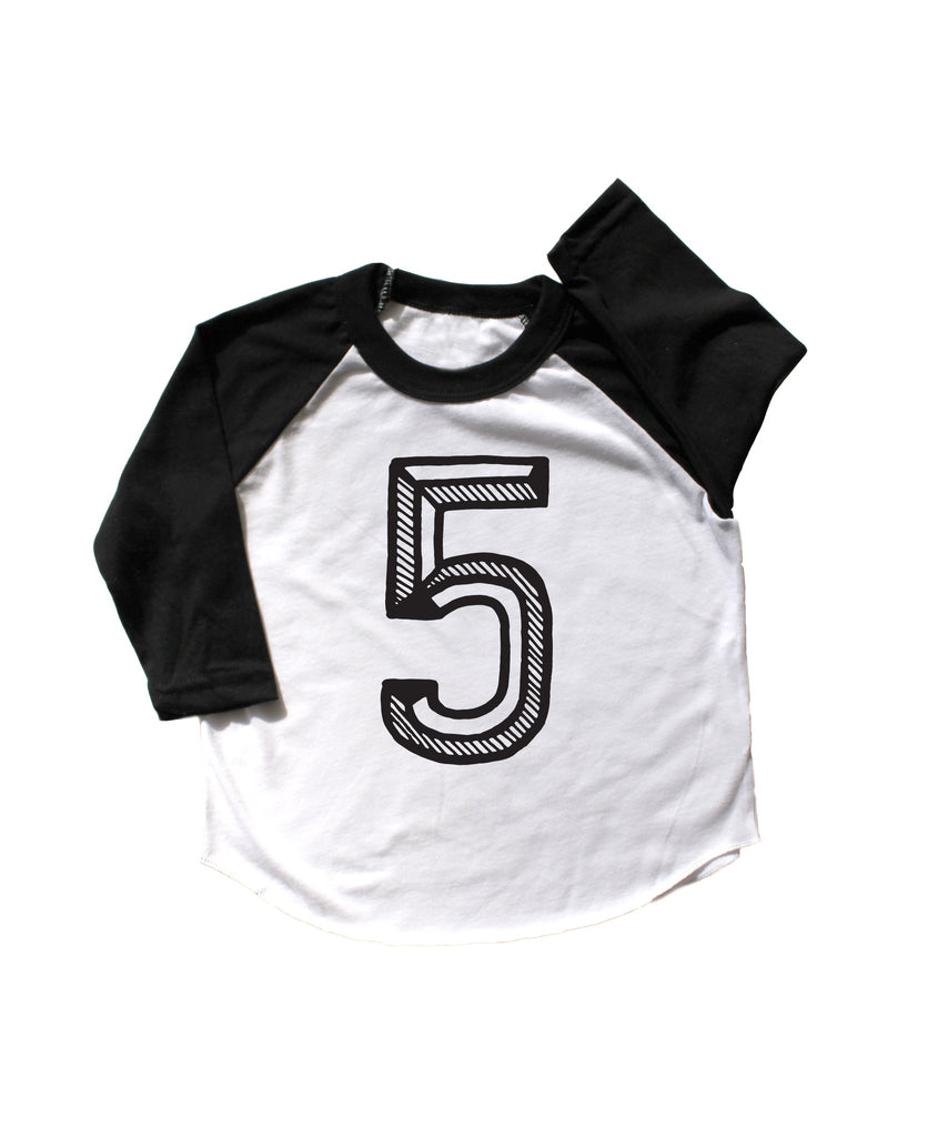 Baseball Number Tee Numbers 1-10