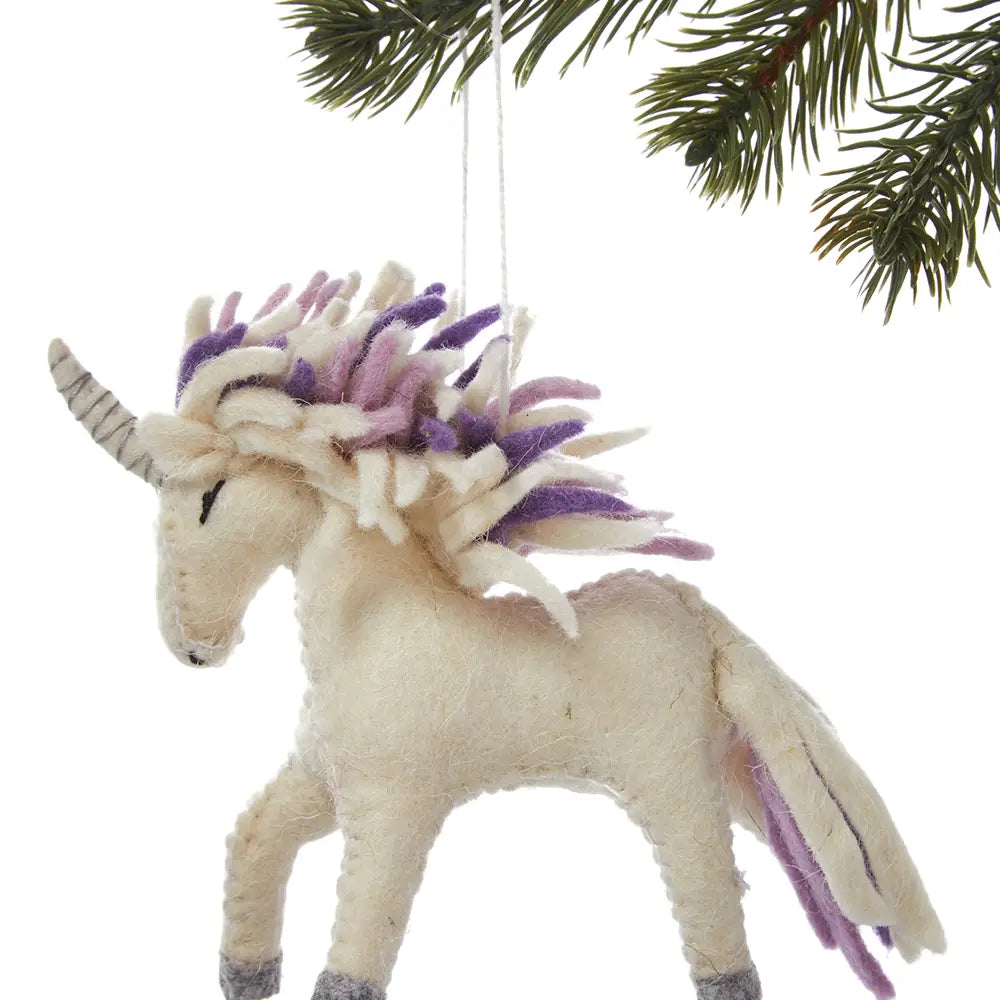 Magical Unicorn Ornament by Silk Road Bazaar