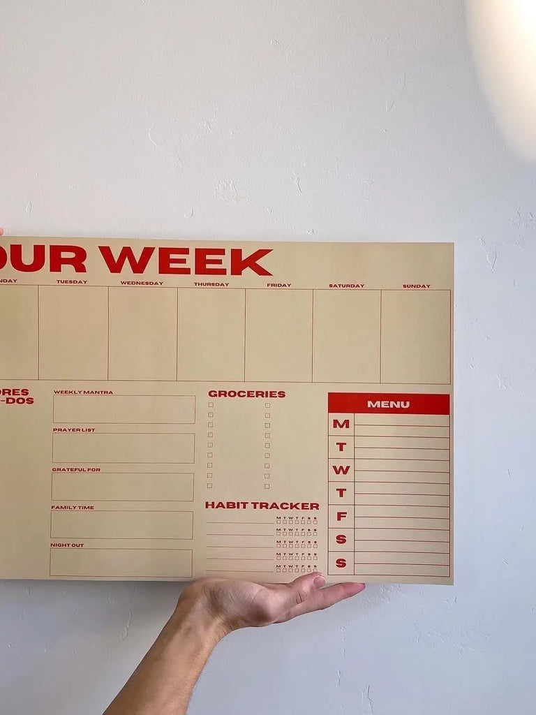 Weekly Planner Pad by Sonderhaus