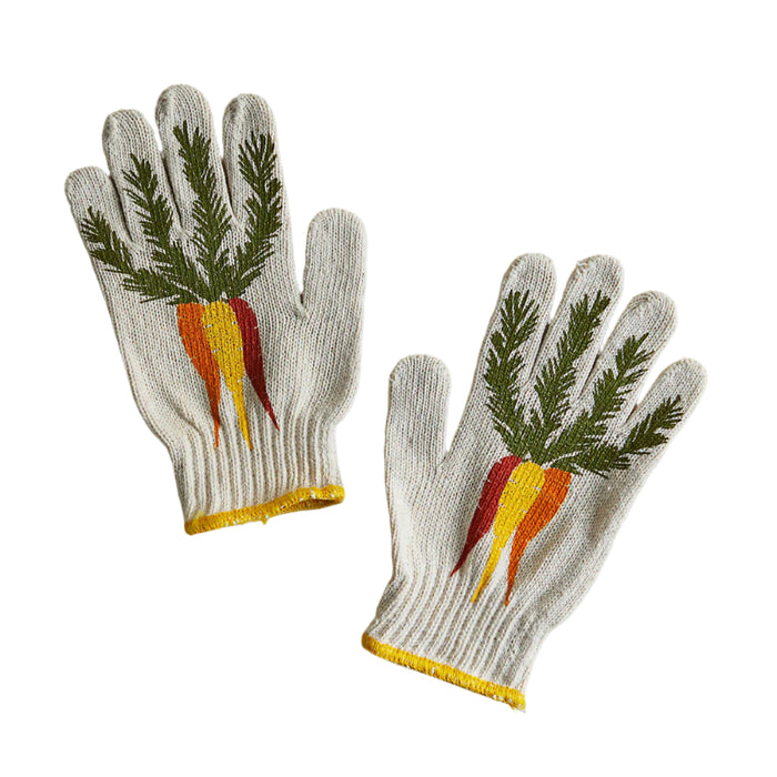 Heirloom Carrots Gardening Gloves by My Little Belleville