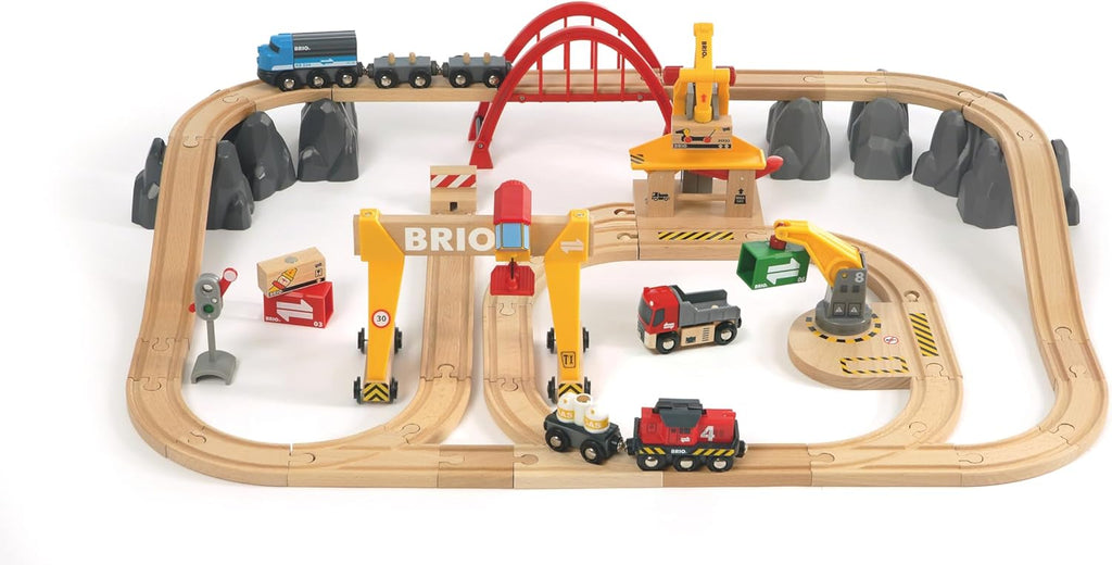 Cargo Railway Deluxe Set by BRIO Mochi Kids